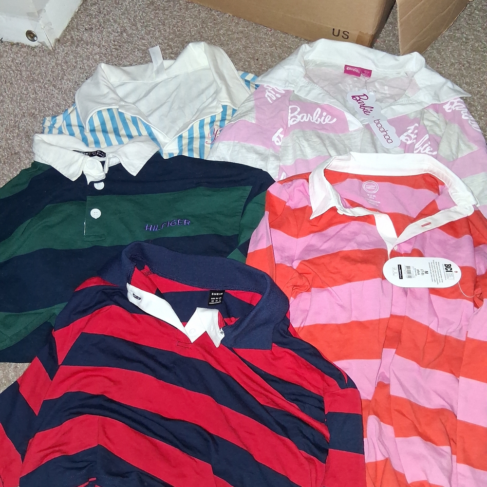 Tommy Hilfiger And Regular Striped Polo Shirts bundle
